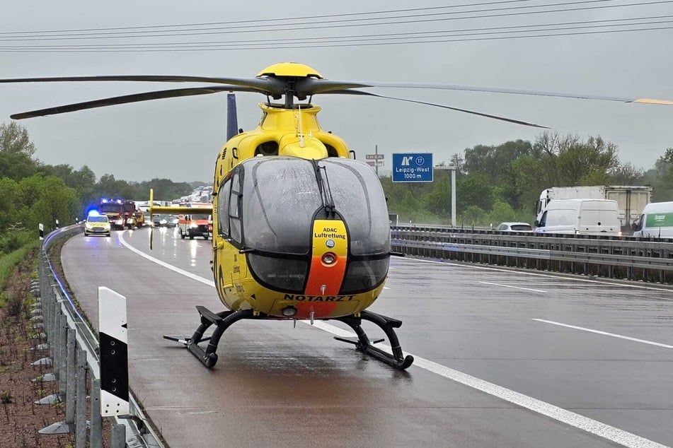Ein Rettungshubschrauber wurde angefordert.