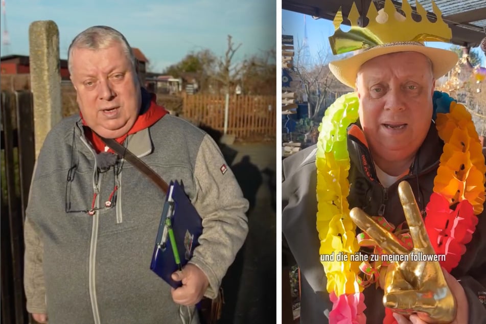 Mehrmals wöchentlich steht Michael Baumann (62) als Kleingartensheriff vor der Kamera. Zusätzlich schrubbt er bis zu 60 Stunden ehrenamtlich als Vereinsvorstand.