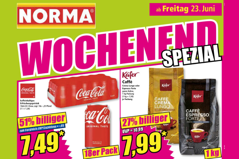 Wochenend-Spezial bei NORMA ab Freitag (23.6.).