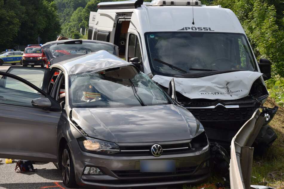 Die Unfallstelle am Montagabend.