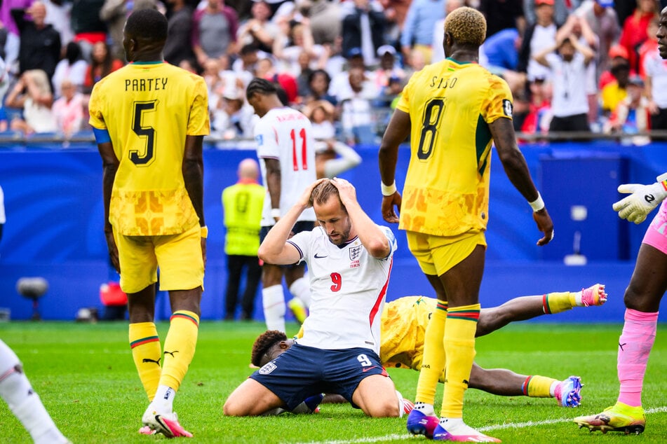 Harry Kane und seine Engländer enttäuschten gegen Ghana.