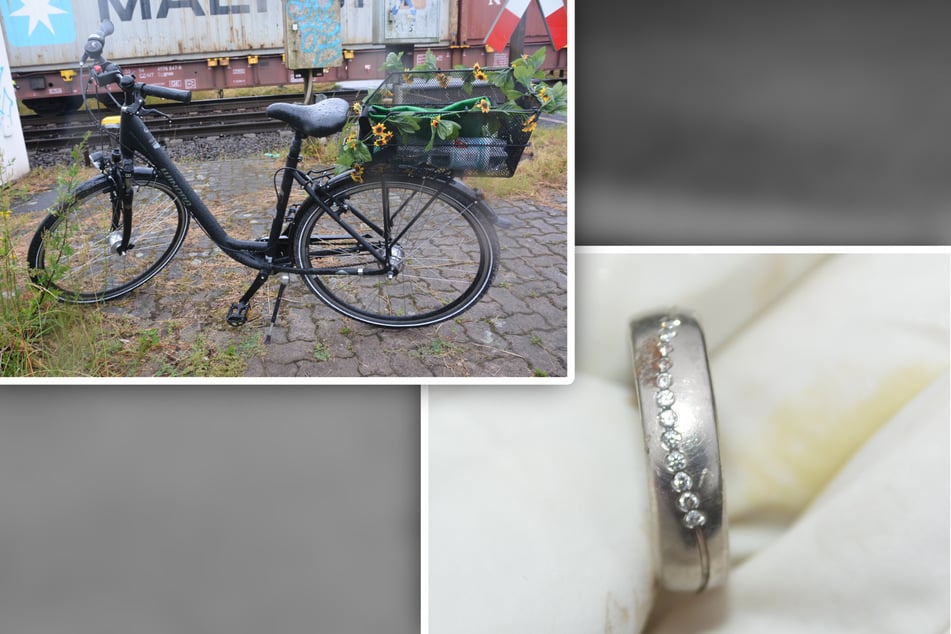 Sie war zum Todeszeitpunkt mit diesem Fahrrad unterwegs und trug diesen Ring am Finger.