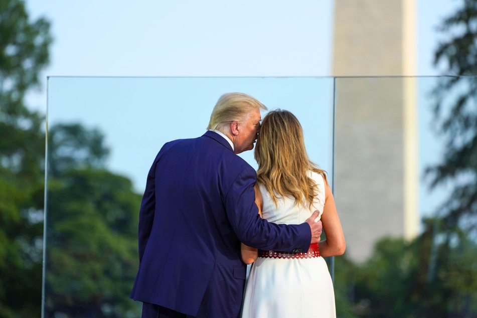Donald Trump (l.) promised that his wife, Melania, would join him on the campaign trail, but social media users are still debating her continued absence.