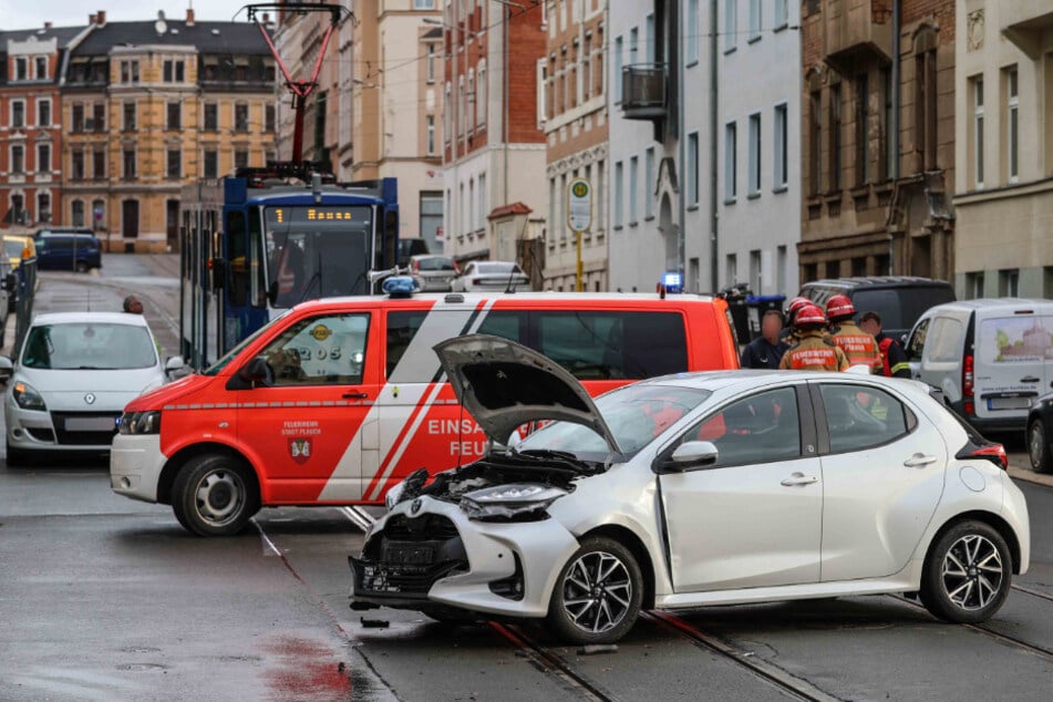Der Toyota musste abgeschleppt werden.