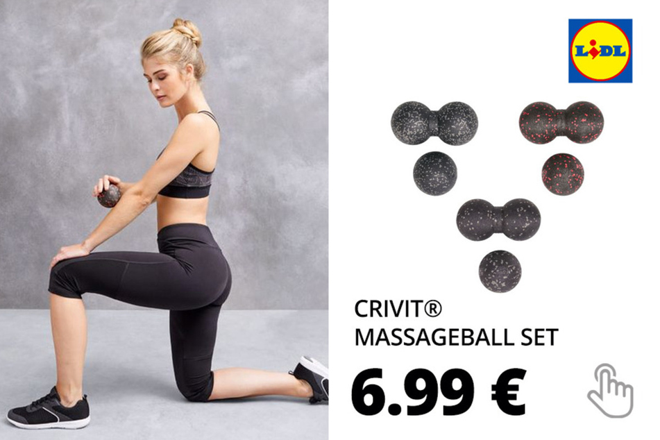 CRIVIT® Massageball Set, Twinball und Massageball