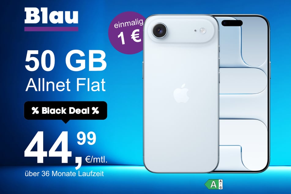 Das neue iPhone 17 Air im o2 Mobile XL für einmalig 1 Euro.