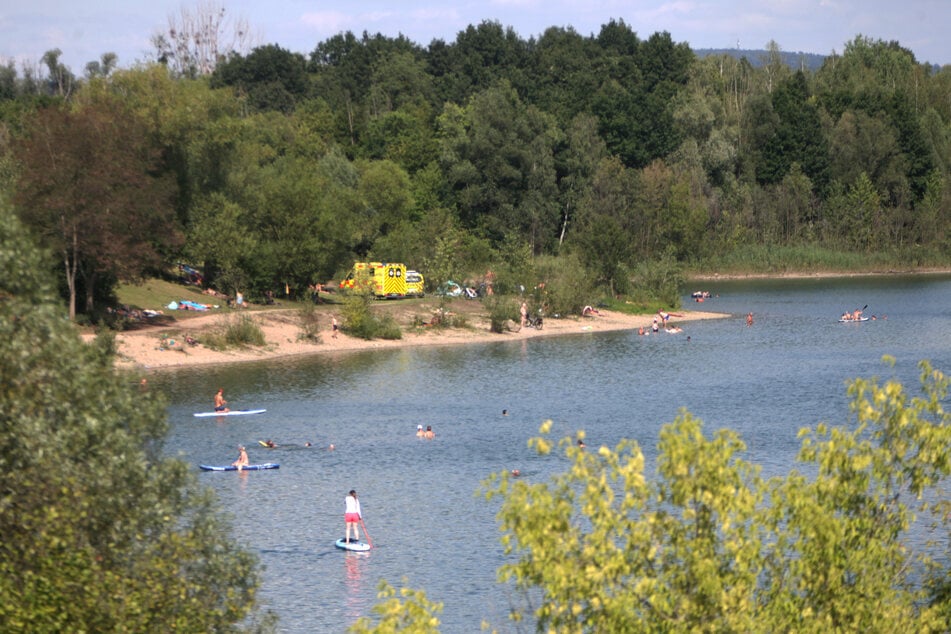 Am Badesee Birkwitz war am Wochenende viel los.