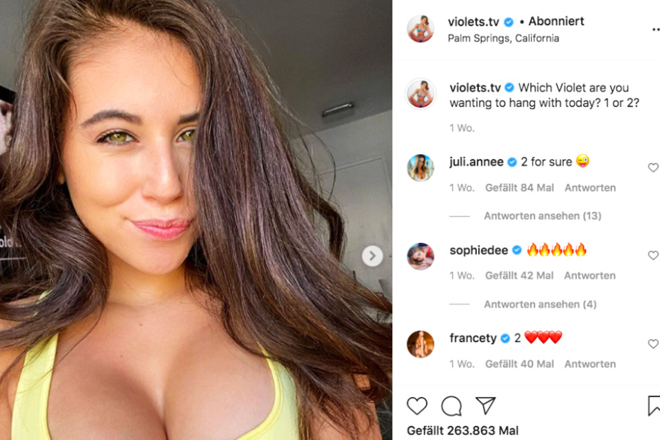 Violet Summers (20) beglückt ihre Follower regelmäßig mit sexy Pics.