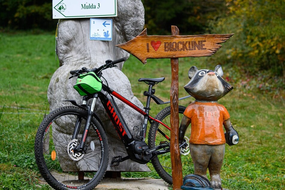 Tierische Kunstwerke grüßen die Fahrer.