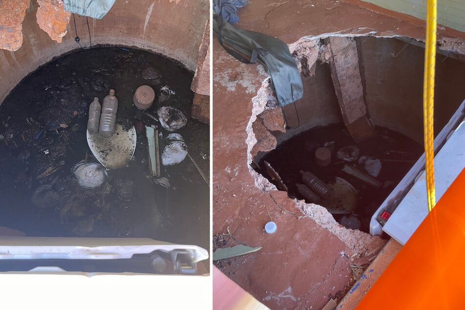 Die Frau musste mehrere Stunden in hüfthohem Abwasser ausharren.