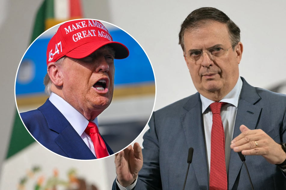 Mexican Economy Minister Marcelo Ebrard (r.) will be traveling to the US to meet with members of the Trump administration.