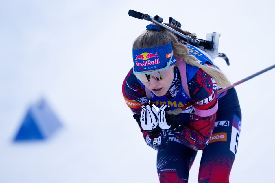 Die österreichische Biathletin Anna Gandler (24) wird schon wieder unfreiwillig im Training zurückgeworfen.