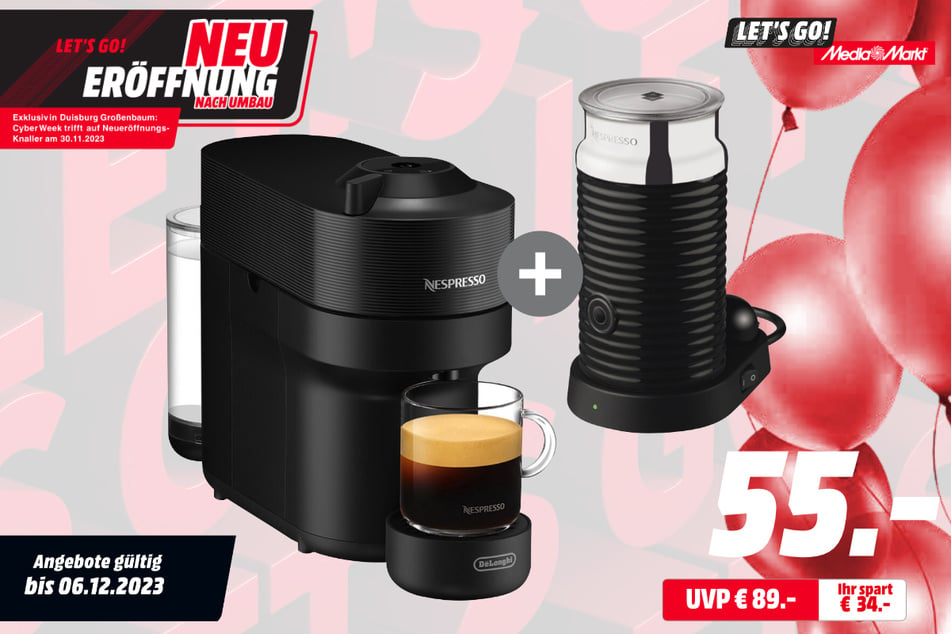 DeLonghi-Kapselmaschine für 55 statt 89 Euro.