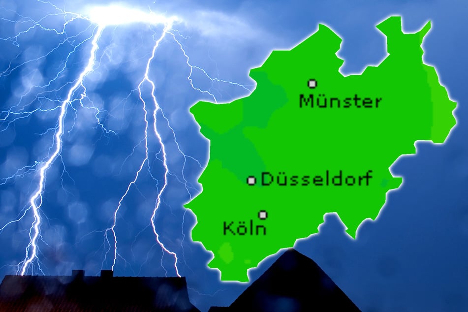 Ab Dienstag gibt es für Teile NRWs Gewitter- und Unwetterwarnungen. (Symbolbild)