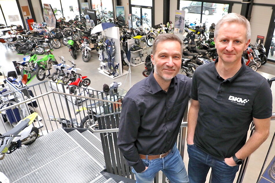 Dirk Beier und René Knöfler laden am 13. April ein, die Modellvielfalt im BKM Motorradcenter zu entdecken.