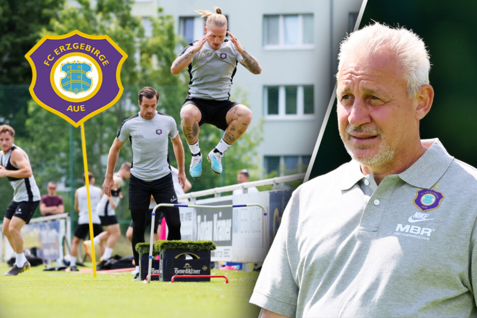 Aue-Coach Dotchev schwärmt vom Camp in Thüringen: "Die Bedingungen hier sind top"