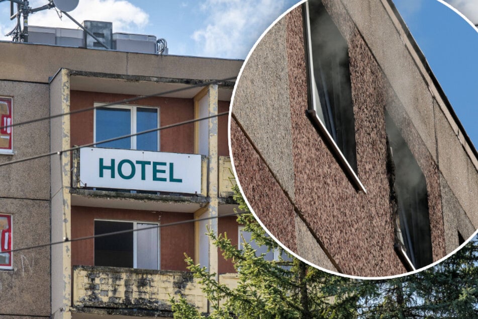 Chemnitz: Feuerwehreinsatz: Schon wieder Brand in ehemaligem Wohnhotel