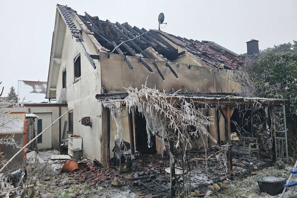 In Möser brannte ein Mehrfamilienhaus lichterloh.