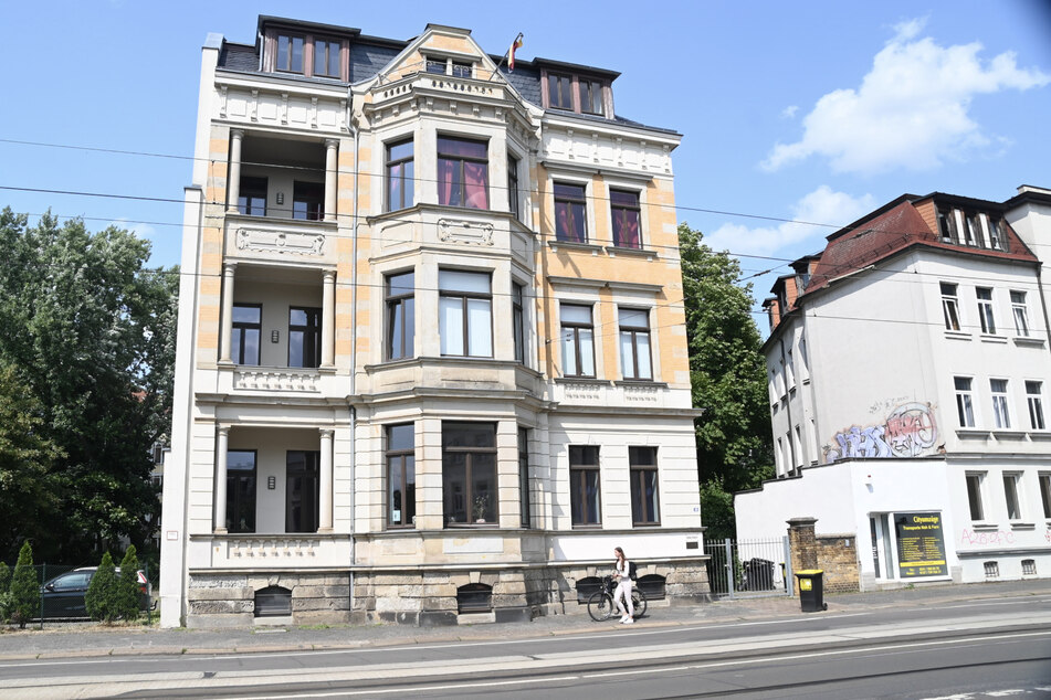 In diesem Gebäude auf der Georg-Schumann-Straße ist eine Burschenschaft ansässig.