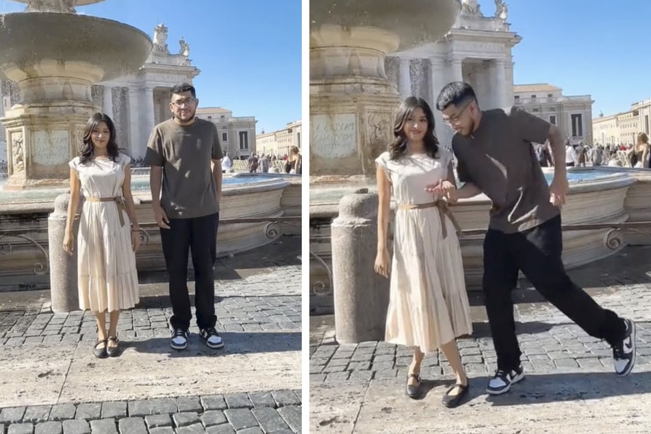 Jennifer und ihr Liebster haben sich in Rom verlobt.