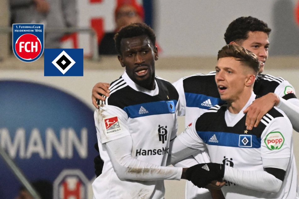 Wahnsinn! HSV kommt nach 0:3-Rückstand beim 1. FC Heidenheim zurück