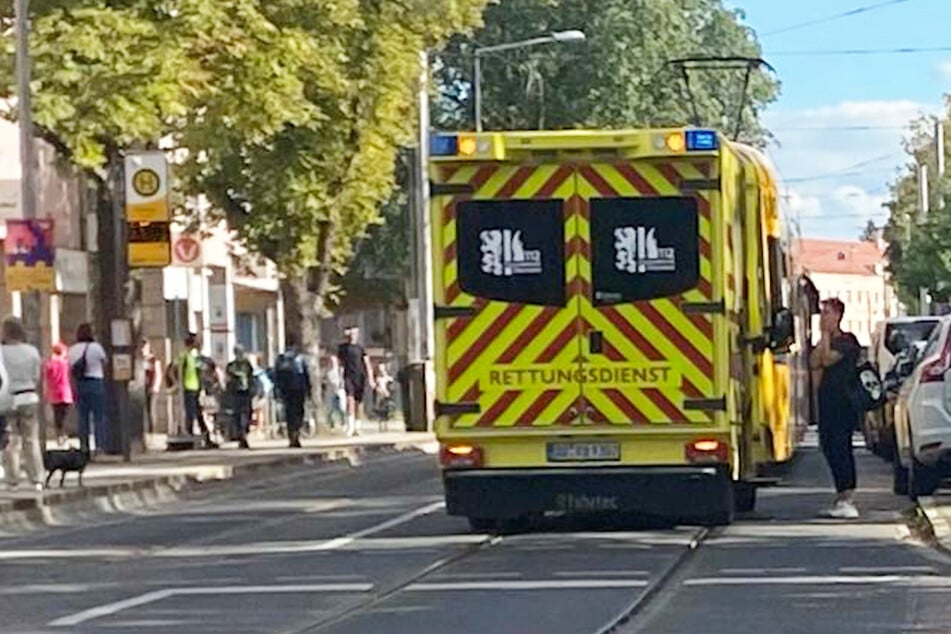 Der Unfall ereignete sich an der Haltestelle Mockritzer Straße.