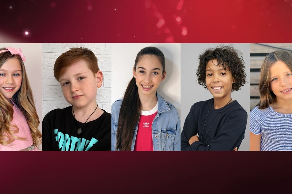 Jona Szewczenko (10, v.l.), Maris Ohneck (8), Angelina Stecher-Williams (11), Spencer König und Zoe Baillieu (9) gehören zu den Kandidaten der RTL-Show "Let's Dance – Kids".