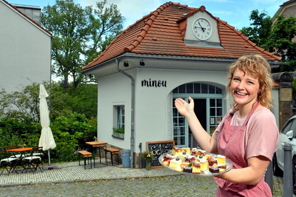 Klein, aber fein: Susanne Pelz (30) kann im "Minou" nur acht Gäste bewirten - wenn sie zusammenrücken, vielleicht auch zehn.