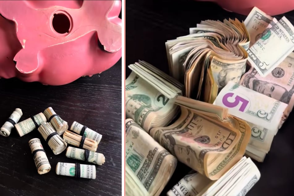 W skarbonce powinno znajdować się ponad 2000 dolarów.