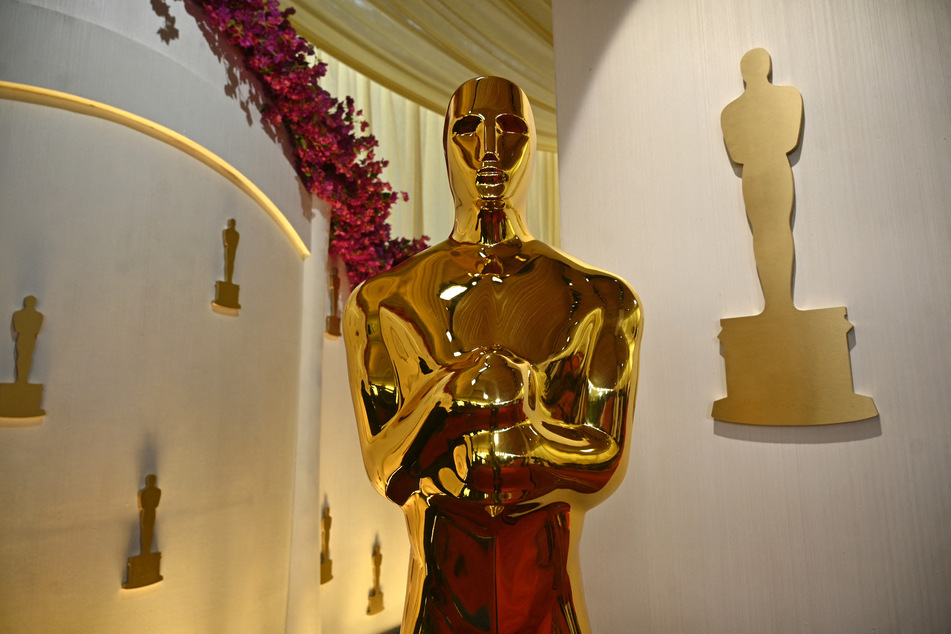 An Oscar statue pictured on the red carpet of the 96th Annual Academy Awards at the Dolby Theatre in Hollywood, California on Saturday.
