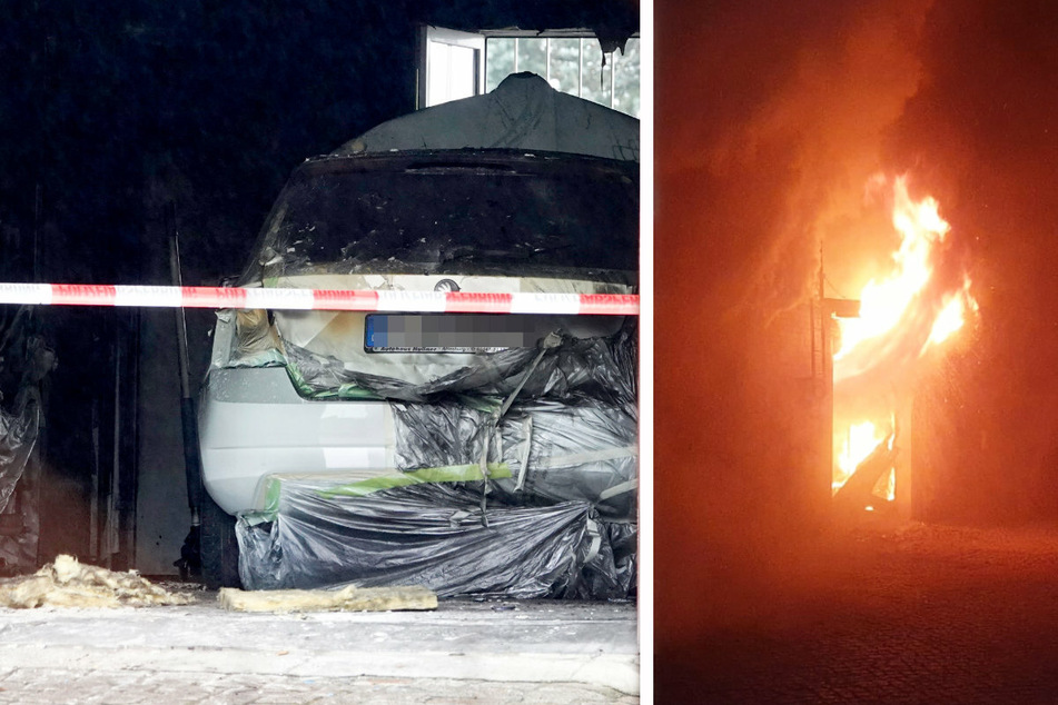 Chemnitz: Schon wieder Brand in Lagerhalle: Zwei Fahrzeuge abgefackelt