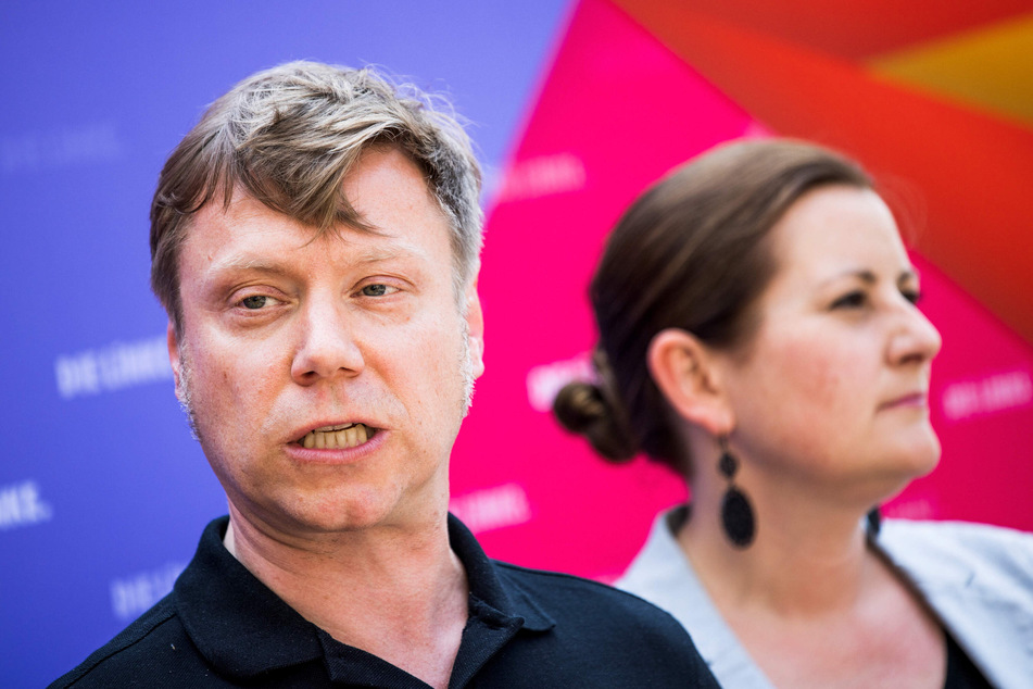 Die Bundesvorsitzenden der Partei Die Linke, Janine Wissler (42) und Martin Schirdewan (48).