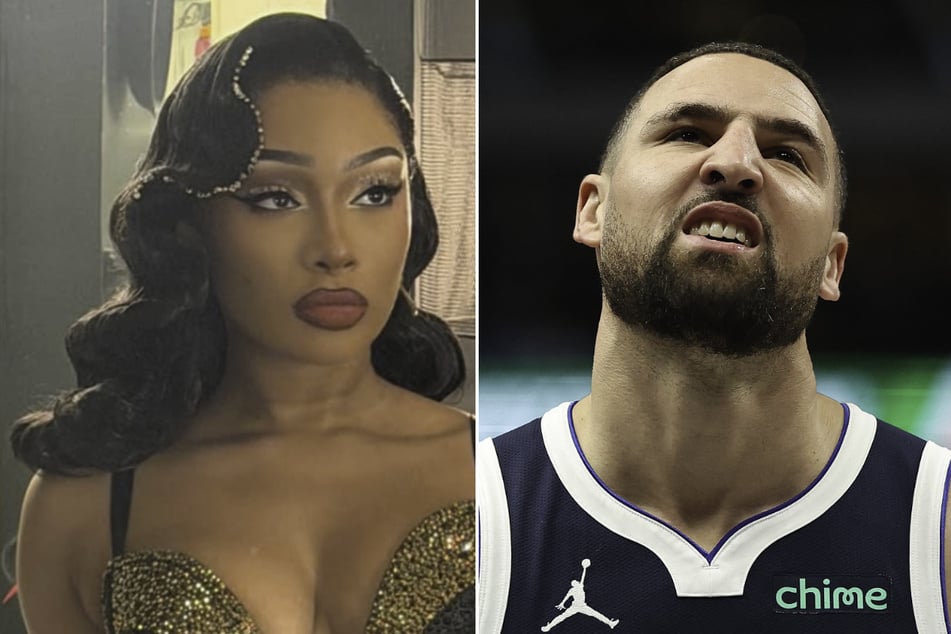 Saturday Night Live made fun of Klay Thompson (r.) over the weekend after his shock split from Megan Thee Stallion.