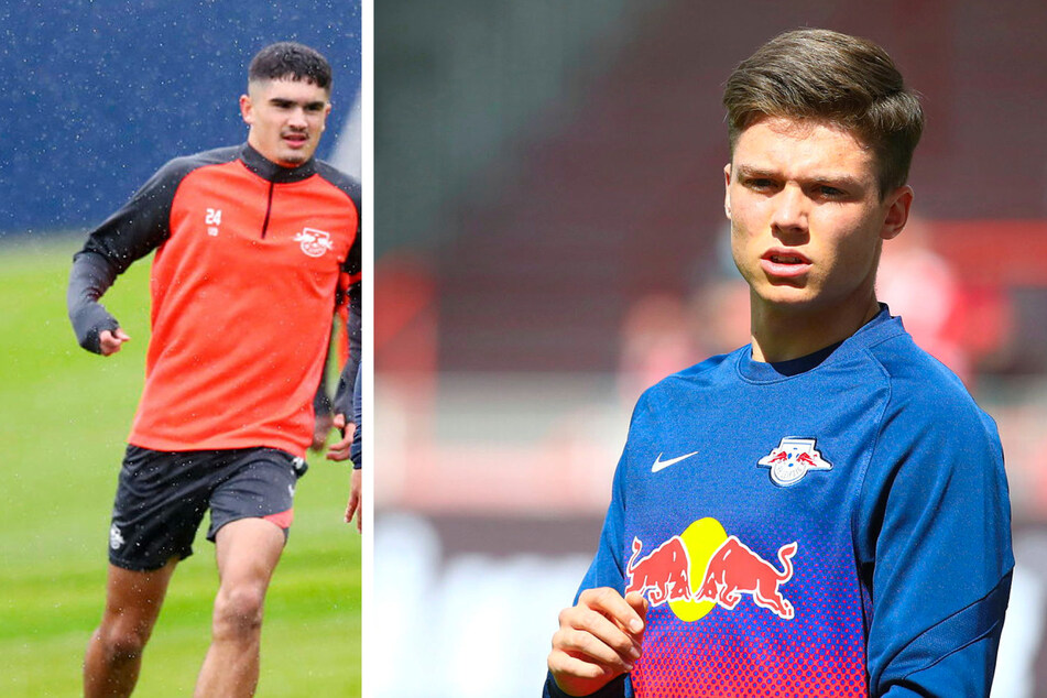Sollen zu den Profis hochgezogen werden: Stürmer Hugo Novoa (18, l.) und Mittelfeldspieler Sidney Raebiger (16).