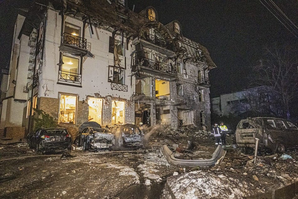 Bereits häufiger attackierten russische Streitkräfte Hotels und andere zivile Gebäude in der Ukraine. (Archivbild)