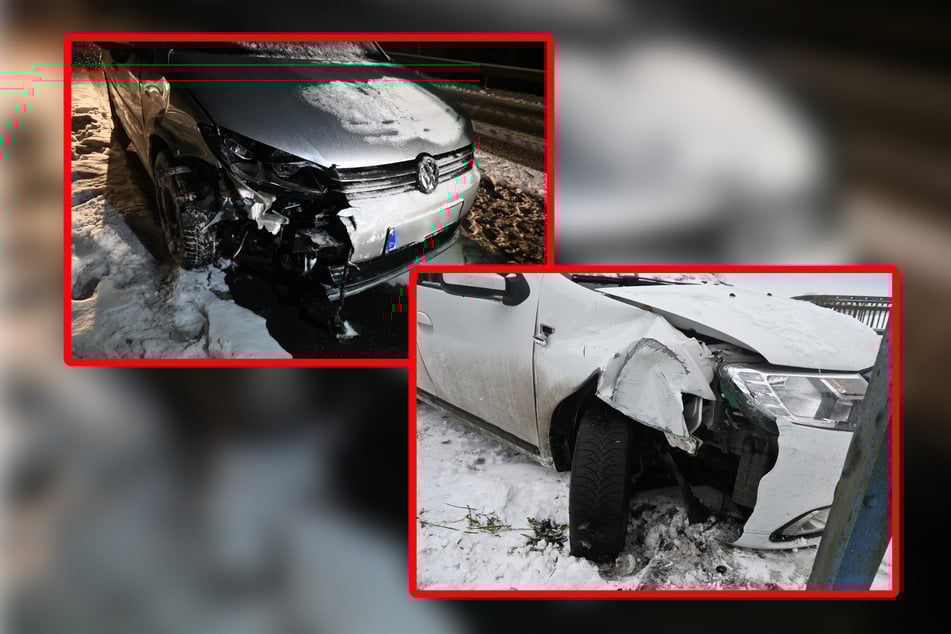 Eine Person wurde bei einem Unfall leicht verletzt.