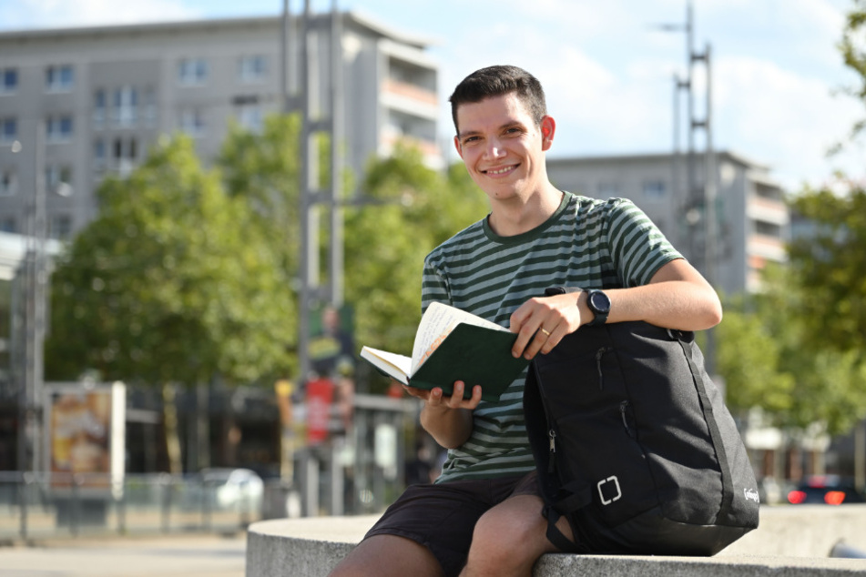 Joseph Israel (25, Grüne) will als jüngster Stadtrat in Chemnitz etwas bewegen.