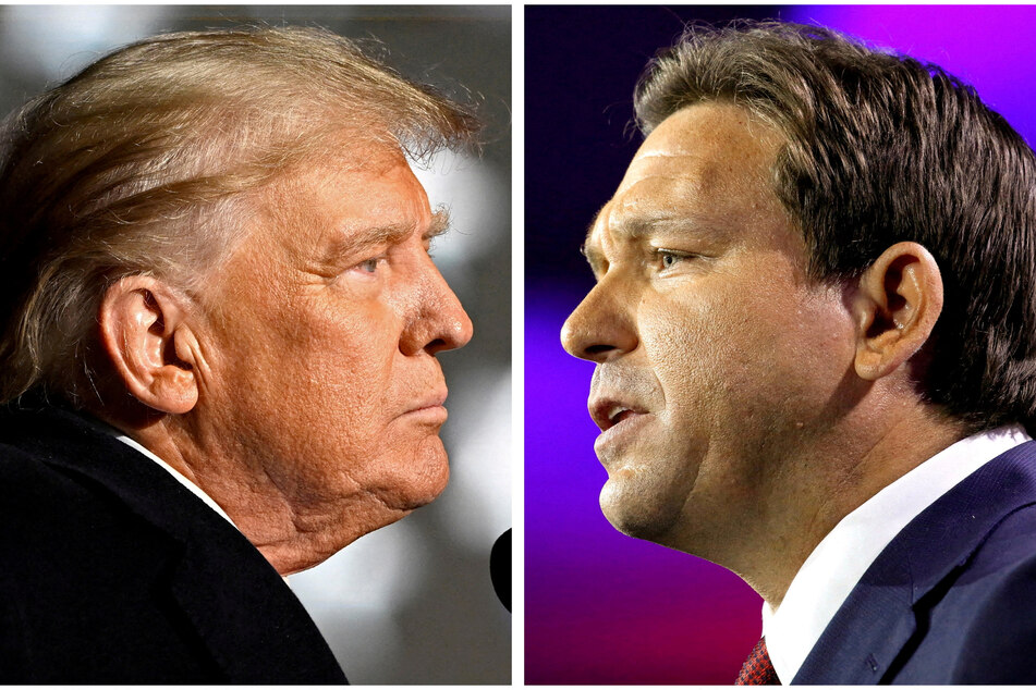 Former President Donald Trump leads Florida Governor Ron DeSantis by about 15 points in a new Republican presidential poll.