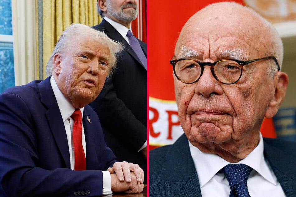 Trump was reportedly furious at Rupert Murdoch (r.) after a 2022 New York Post headline mocked his reelection run.