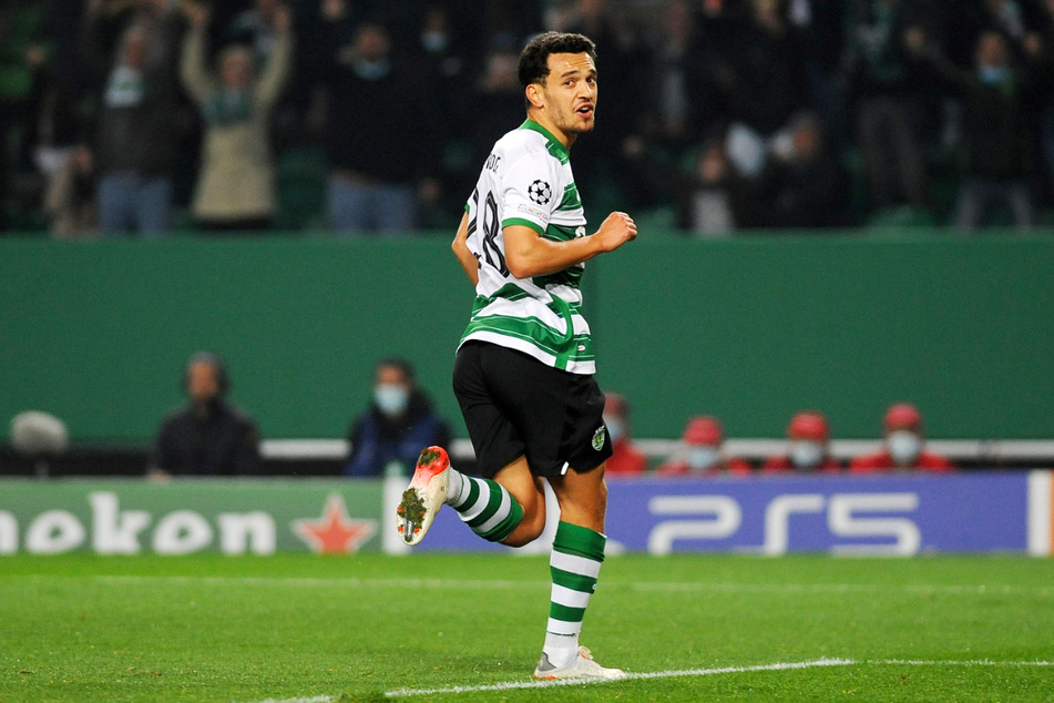 Pedro Goncalves war mit seinem Doppelpack für Sporting Lissabon der Matchwinner - trotz seines verschossenen Elfmeters.