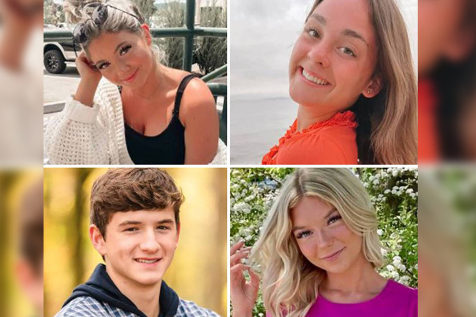 The "Idaho 4" victims were Kaylee Goncalves (top l), Xana Kernodle (top r), Ethan Chapin (bottom l), and Madison Mogen (bottom r).