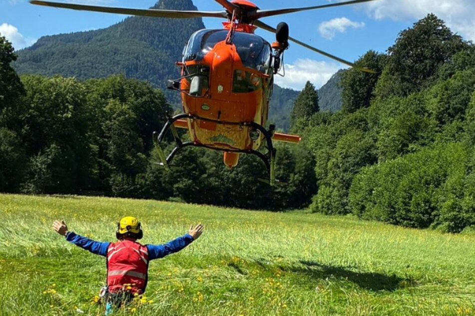 Auch Rettungshubschrauber wurden am Wochenende in die Berge gerufen.