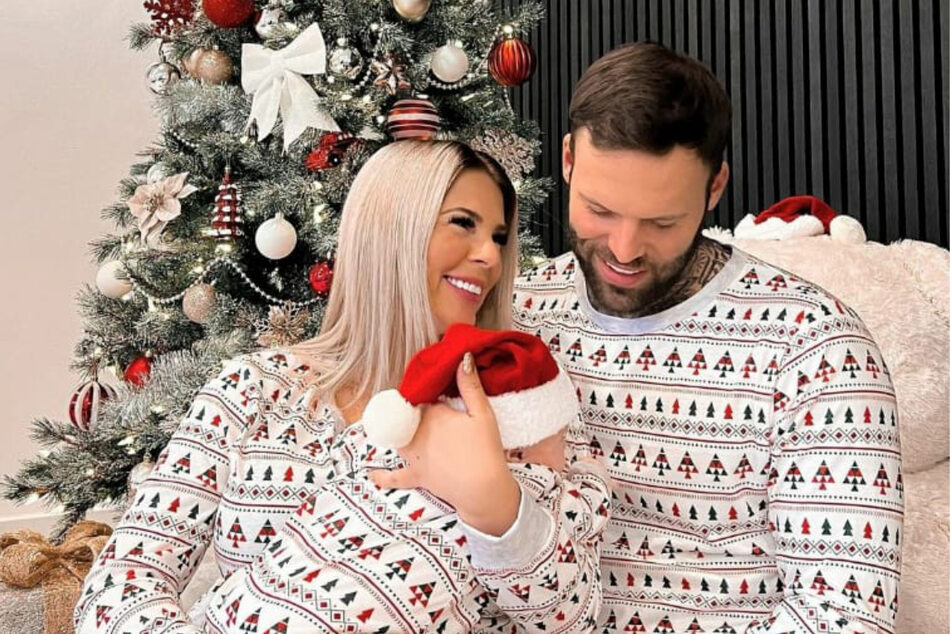 Jenny Frankhauser (30) und Steffen König (31) feiern ihr erstes Weihnachten mit Baby.