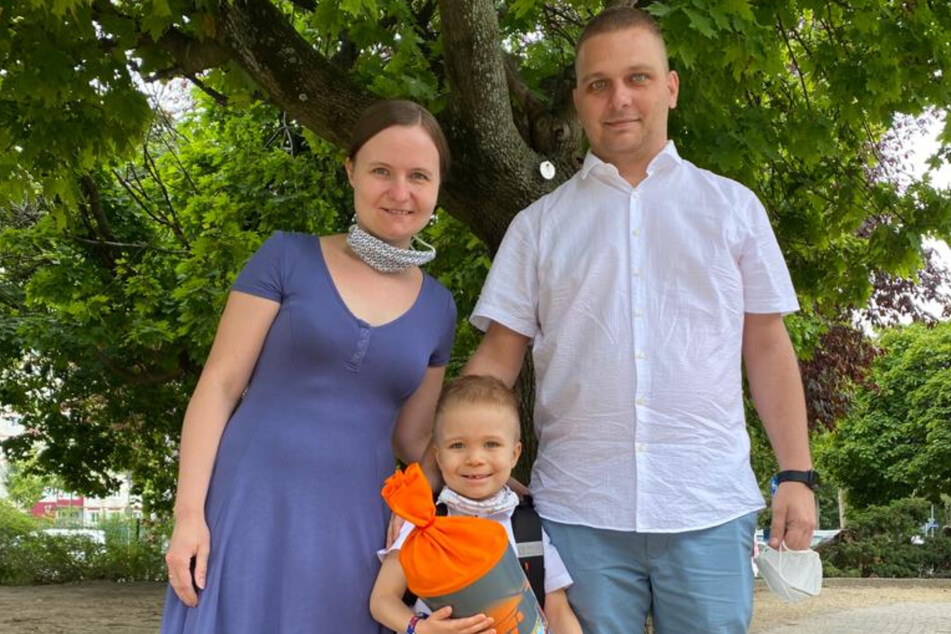 Als Marcels Mutter 2013 starb, wurde sein Sohn Lennox (7) geboren: Heute sind die beiden mit Ehefrau und Mutter Karin (34) eine kleine Familie.