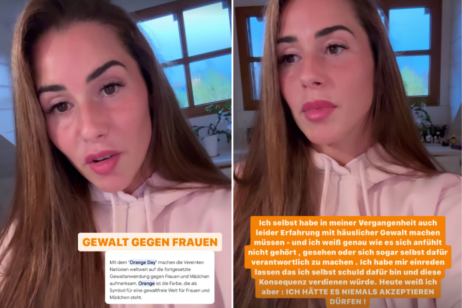 Sarah Engels (31) hat bei Instagram zum "Orange Day" auf das Thema Gewalt gegen Frauen aufmerksam gemacht.