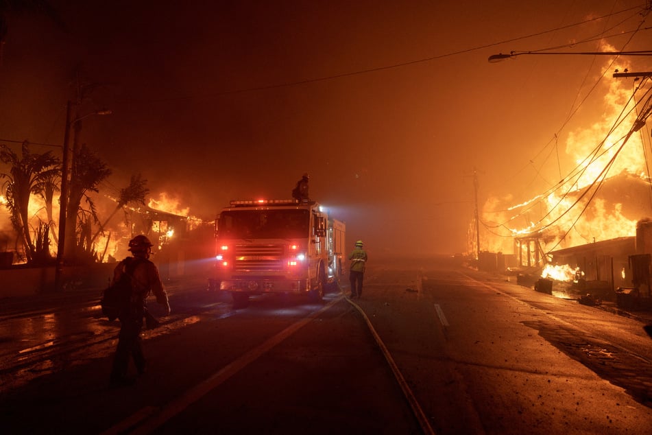 A fire also broke out near Malibu, with authorities warning residents to prepare for evacuations.