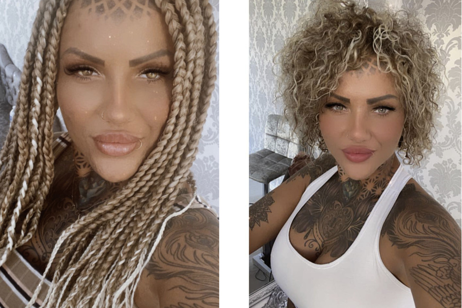 Amy Carroll (29) behauptet, dass sie den Knoten nur durch ihre vergrößerten Brüste entdeckt habe.