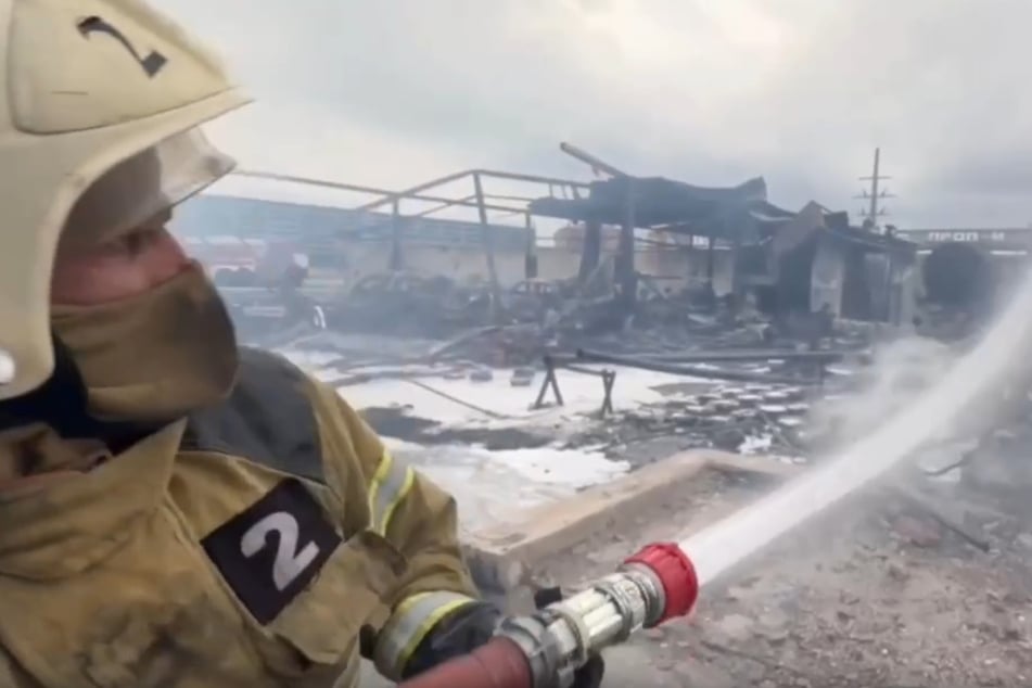 Die Tankstelle wurde völlig zerstört. Vier Menschen überlebten das Inferno nicht.