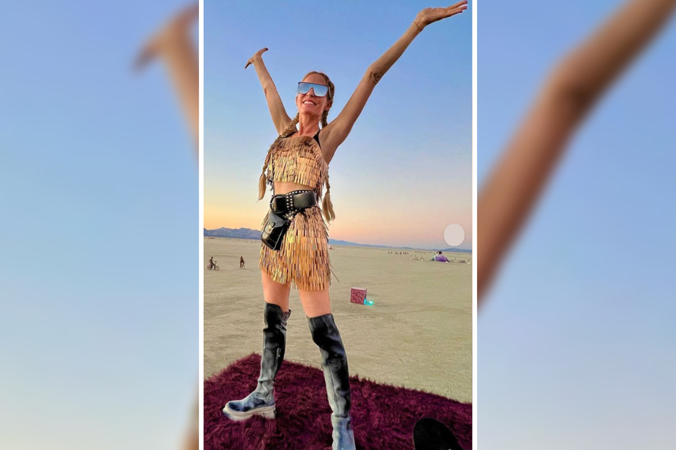 Für das Burning Man Festival in der Wüste Nevadas hatte sich die TV-Moderatorin einen irren Plan überlegt, dem ihre beiden Söhne aber einen Strich durch die Rechnung machten.