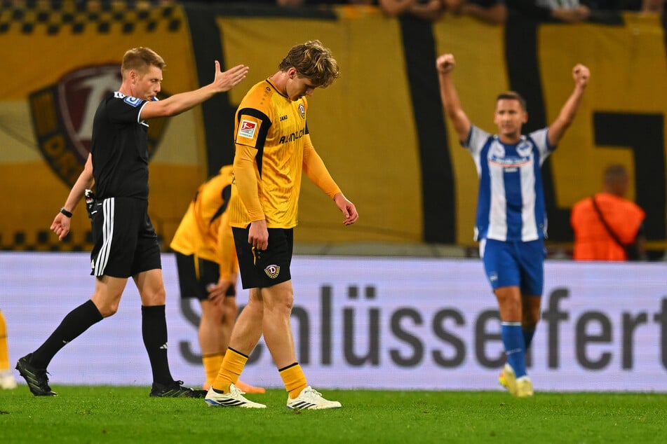 Till Neininger zeigte bei seinen ersten Minuten für Dynamo sehr gute Ansätze, war am Ende aber dennoch enttäuscht.